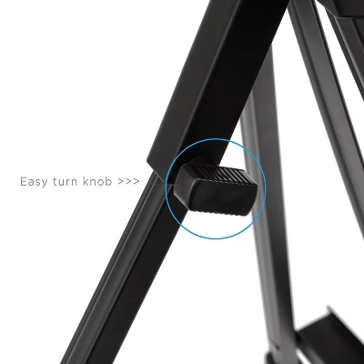 SoHo Urban Artist Black Aluminum Tabletop Easel Stand, Portable Easel For Display, Painting Canvas And More 2 SoHo Urban Artist Black Aluminum Tabletop Easel Stand, Portable Easel For Display, Painting Canvas And More - Image 2