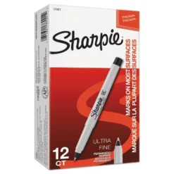 Sharpie Permanent Markers Ultra Fine Point Black Dozen 37001 -Stationery Sphere Outlet Store GUEST 5fc51fb6 5c80 4a42 9820 245d18d774c8