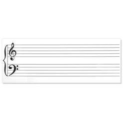 Bright Creations Magnetic Dry Erase Music Staff Whiteboard Sheet, Laminated Poster 45.5" Long -Stationery Sphere Outlet Store GUEST 6267964e 1cf0 42a8 9c94 196579358673