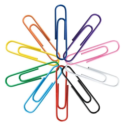 JAM Paper 2" 10pk Colorful Jumbo Paper Clips - Large - Multicolor 3 JAM Paper 2" 10pk Colorful Jumbo Paper Clips - Large - Multicolor - Image 3