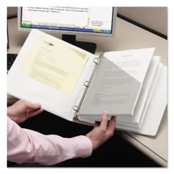 Smead Organized Up Poly Slash Jackets Letter Polypropylene Clear 5/Pack 89506