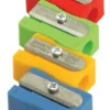 The Pencil Grip Inc Eisen Handheld Plastic Pencil Sharpeners, Assorted Colors, Pack Of 25