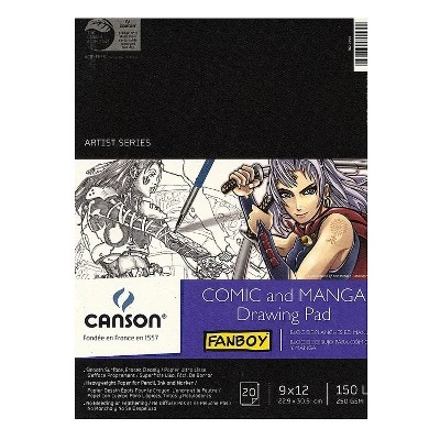 Canson Comic And Manga 9" X 12" Drawing Sketch Pad 20 Sheets/Pad (22270) 1 Canson Comic And Manga 9" X 12" Drawing Sketch Pad 20 Sheets/Pad (22270)