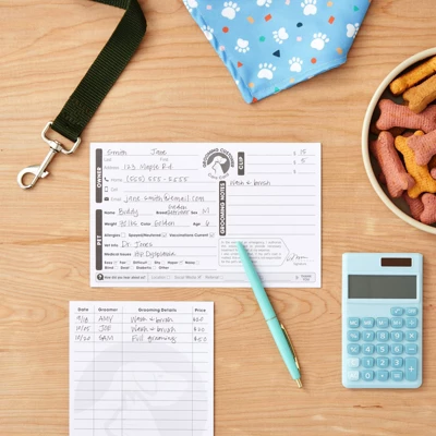 100 Pack Pet Grooming Card, Customer Information Cards Client Contact Profile Extender Pet Info Record Cards For Pet Dog Cat Groomers, 8 X 5 Inches 1 100 Pack Pet Grooming Card, Customer Information Cards Client Contact Profile Extender Pet Info Record Cards For Pet Dog Cat Groomers, 8 X 5 Inches