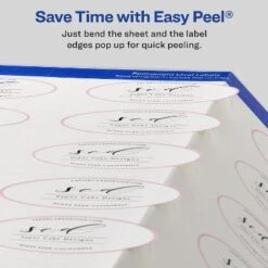Avery Oval Print-to-the-Edge Easy Peel Labels Laser Matte White 2 X 3 1/3 80/Pack 22829 -Stationery Sphere Outlet Store GUEST 6785210e 3801 4745 be94 7cbd43e4014f