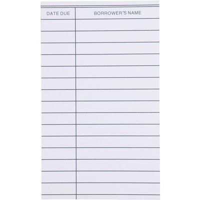 Paper Junkie 250 Pack Blank Library Cards For School Book Checkouts, CDs, DVDs, Vinyl Records, Classroom Supplies, White, 3 X 5 In 7 Paper Junkie 250 Pack Blank Library Cards For School Book Checkouts, CDs, DVDs, Vinyl Records, Classroom Supplies, White, 3 X 5 In - Image 7