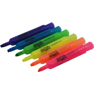 School Smart Highlighter, Chisel Tip, Tank Style, Assorted, Pack Of 48 3 School Smart Highlighter, Chisel Tip, Tank Style, Assorted, Pack Of 48 - Image 3