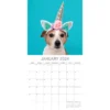 The Gifted Stationery 2024 Square Wall Calendar, Dogs As Animals, 16-Month Humor Theme With 180 Reminder Stickers (12 X 12 In)