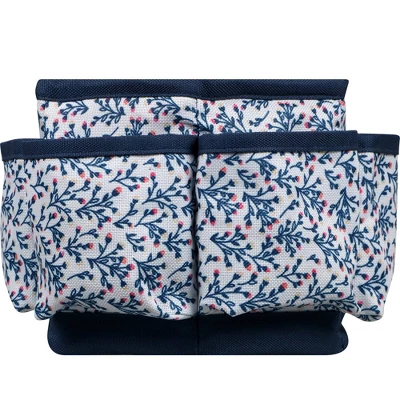 Singer Sewing Storage Organizer Desktop Spinner Navy Floral Print 1 Singer Sewing Storage Organizer Desktop Spinner Navy Floral Print