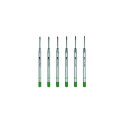 Monteverde Fine Gel Ballpoint Refill For Parker Gel Ballpoint Pens 6/Pack Green P423GN