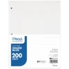 Mead Notebook Filler Paper, College Ruled, 200 Sheets Per Pack, 3 Packs