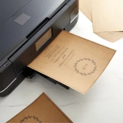 Sustainable Greetings 50 Sheets Brown Kraft Paper For Wedding, Party Invitations, Announcements, Drawing, DIY Projects, Letter Size, 176gsm, 8.5 X 11" -Stationery Sphere Outlet Store GUEST 703feb6d 83fc 47e3 adf9 5bcf29d86303