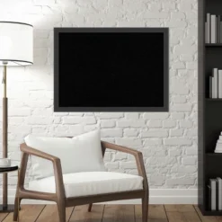 Amanti Art Cork Board Wood Framed Mezzanotte Black Bulletin Board, Organization Board, Pin Board -Stationery Sphere Outlet Store GUEST 70c0cfff c336 4d48 a57f a5b334f3e858