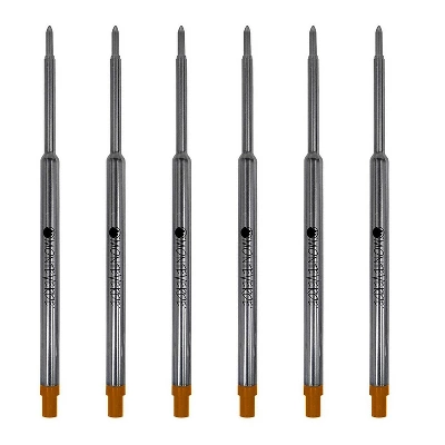 Monteverde Medium Ballpoint Refill For Waterman Ballpoint Pens 6/Pack Brown W133BN 1 Monteverde Medium Ballpoint Refill For Waterman Ballpoint Pens 6/Pack Brown W133BN
