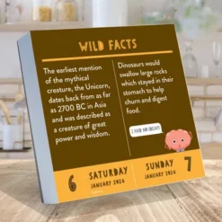 TF Publishing 2024 Daily Desktop Calendar 5.25"x5.25" Smarty Pants