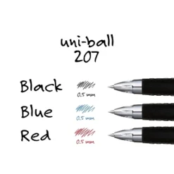 Uni-ball Signo 207 Retractable Gel Pen Black Ink 0.5mm Dozen 61255 -Stationery Sphere Outlet Store GUEST 7499ab35 0472 406d b443 bf12ee8d6d2b