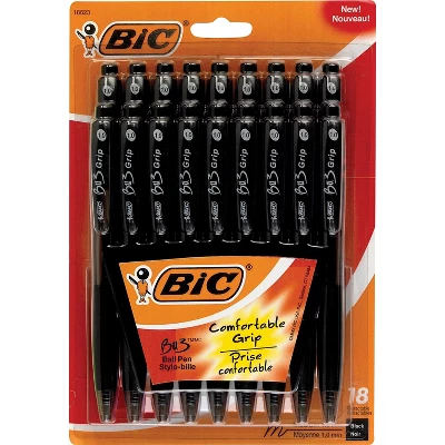 BIC BU3 Retractable Ballpoint Pens Medium Point Black Ink 924252 4 BIC BU3 Retractable Ballpoint Pens Medium Point Black Ink 924252 - Image 4
