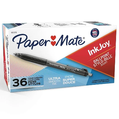 Paper Mate InkJoy 300 RT Retractable Ballpoint Pen 1mm Black 36/Box 1951378 6 Paper Mate InkJoy 300 RT Retractable Ballpoint Pen 1mm Black 36/Box 1951378 - Image 6