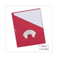 Universal Slash-Cut Pockets For Three-Ring Binders Jacket Letter 11 Pt. Red 10/Pack 61683 -Stationery Sphere Outlet Store GUEST 7adf4cbc 80f7 4a7a a96d 5d810fd87ae6