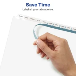 Avery Print & Apply Clear Label Dividers W/White Tabs 12-Tab Letter 5 Sets 11582 -Stationery Sphere Outlet Store GUEST 7af89ad5 1af0 4259 8ae8 2f6f7728f0f6
