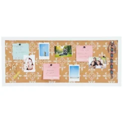 Juvale Decorative Cork Boards For Walls, Framed Tack Bulletin Board With White Border And Floral Print For Bedroom Wall Decor, Dorm Room, 10 X 24 In -Stationery Sphere Outlet Store GUEST 7c11442d 4a91 47ef 85d3 03868eee1bc9