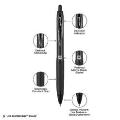 Uni-ball Uniball 207 Plus+ Retractable Gel Pens Medium Point 0.7mm Black Ink 12/Pack (70462) -Stationery Sphere Outlet Store GUEST 7e0e87a3 33d6 4a45 8150 016e7434c592
