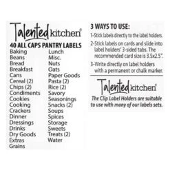 Talented Kitchen Talented Kitchen 8 Piece Metal Basket Labels Clip On Holders With 40 Labels, Gold Label Clips For Storage Bins -Stationery Sphere Outlet Store GUEST 7e1907ee 3bed 45e0 87c4 630ffd90e90c