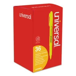 Universal Pocket Clip Highlighter Chisel Tip Fluorescent Yellow Ink 36/Pack 08856 -Stationery Sphere Outlet Store GUEST 7e7510dd d2f7 4a81 8eb7 a7c5d140d104