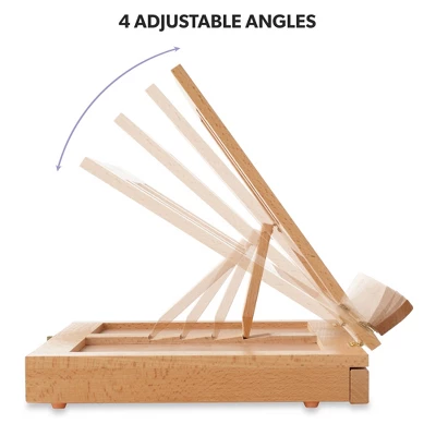 7 Elements Wooden Tabletop Art Easel With Palette And Storage Drawer 4 7 Elements Wooden Tabletop Art Easel With Palette And Storage Drawer - Image 4