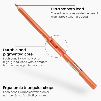 Arteza Watercolor Pencils, 72 Assorted Colors, Triangular Shape, Pencil Crayons For Coloring Books And Canvas, Watercolor Brush Included, Art Supplies 2 Arteza Watercolor Pencils, 72 Assorted Colors, Triangular Shape, Pencil Crayons For Coloring Books And Canvas, Watercolor Brush Included, Art Supplies - Image 2