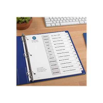 Avery Pre-Printed Monthly Dividers Customizable Table 11826 5 Avery Pre-Printed Monthly Dividers Customizable Table 11826 - Image 5