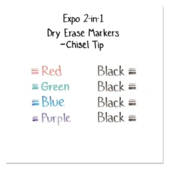 EXPO 2-in-1 Dry Erase Markers 5 Assorted Colors Medium 4/Pack 1944655 9 EXPO 2-in-1 Dry Erase Markers 5 Assorted Colors Medium 4/Pack 1944655 -Stationery Sphere Outlet Store GUEST 855d079d e997 4a17 aed9 2e90183fb2af