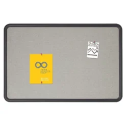 Quartet Contour Fabric Bulletin Board 36 X 24 Gray Surface Black Plastic Frame 7693G -Stationery Sphere Outlet Store GUEST 865c728b 5c47 47b3 862e 386221fe22d1