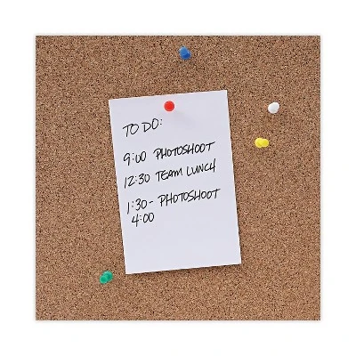 UNIVERSAL Bulletin Board Natural Cork 36 X 24 Satin-Finished Aluminum Frame 43613 6 UNIVERSAL Bulletin Board Natural Cork 36 X 24 Satin-Finished Aluminum Frame 43613 - Image 6
