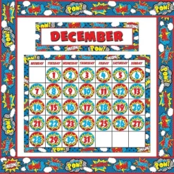 TEACHER CREATED RESOURCES Superhero Calendar Set 9540