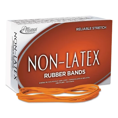 Alliance® Alliance Non-Latex Rubber Bands Sz. 117B Orange 7 X 1/8 250 Bands/1lb Box 37176 2 Alliance® Alliance Non-Latex Rubber Bands Sz. 117B Orange 7 X 1/8 250 Bands/1lb Box 37176 - Image 2