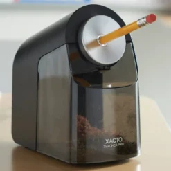 X-ACTO TeacherPro Electric Pencil Sharpener With Auto Adjust Dial And SafeStart Motor