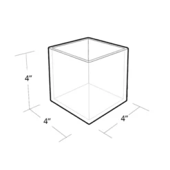Azar Displays 4" Deluxe Clear Acrylic Square Cube Bin For Counter, 2-Pack -Stationery Sphere Outlet Store GUEST 8b6cf2d4 13e6 4d72 b3d0 925cd5c9df2b