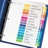 Avery Ready Index Customizable Table Of Contents Asst Dividers 15-Tab Ltr 6 Sets 11197