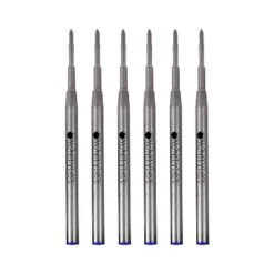 Monteverde Ballpoint Pen Refill Medium Point Blue Ink 6 Pack (M433BU)