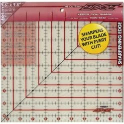 Sullivans The Cutting EDGE Frosted Ruler-9-1/2"X9-1/2"