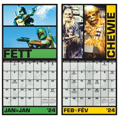Trends International Inc. 2023-24 Wall Calendar 12"x12" Star Wars: Saga Bilingual 5 Trends International Inc. 2023-24 Wall Calendar 12"x12" Star Wars: Saga Bilingual - Image 5