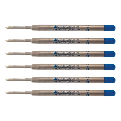 Monteverde Monteverde Ballpoint Pen Refill Broad Point Blue Ink 6 Pack (P443BU) 1 Monteverde Monteverde Ballpoint Pen Refill Broad Point Blue Ink 6 Pack (P443BU)