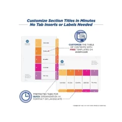 Avery Ready Index Customizable Table Of Contents Asst Dividers 5-Tab Ltr 6 Sets 11187 -Stationery Sphere Outlet Store GUEST 9485b793 5f62 4ddf b53c b45f3c20d327