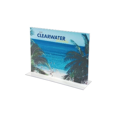Staples Sign Holder 8.5" X 11" Transparent Plastic (16646) 732578 1 Staples Sign Holder 8.5" X 11" Transparent Plastic (16646) 732578