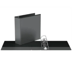 3" Premium Angle D Ring Binder 6pk Customizable View Black - Easyview