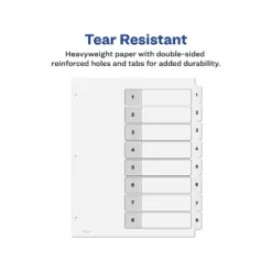 Avery Pre-Printed 8-Tab Numeric Dividers Customizable 11822 11 Avery Pre-Printed 8-Tab Numeric Dividers Customizable 11822 -Stationery Sphere Outlet Store GUEST 95c52278 7a53 41c0 9856 b0650c1ddbb3