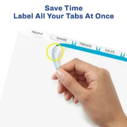 Avery Print & Apply Clear Label Dividers W/White Tabs 5-Tab 11 1/4 X 9 1/4 5 Sets 11440 -Stationery Sphere Outlet Store GUEST 9633ceaa 2824 4938 92fa c7ac96f892dc