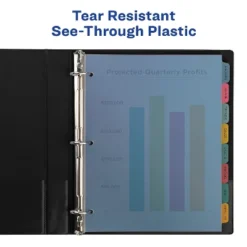 Avery Index Maker Print & Apply Clear Label Plastic Dividers 5-Tab Letter 5 Sets 12452 -Stationery Sphere Outlet Store GUEST 97152811 a514 4a13 b63d 38368510216c 1