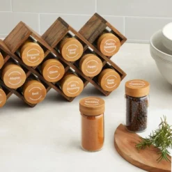 Talented Kitchen 144 Spice Labels Stickers + Pantry Labels, Clear Spice Jar Labels Preprinted For Spice Jar Lids, Water Resistant, Round 1.5 In -Stationery Sphere Outlet Store GUEST 97f7d1b7 8013 4e31 8eb2 c610062641a8